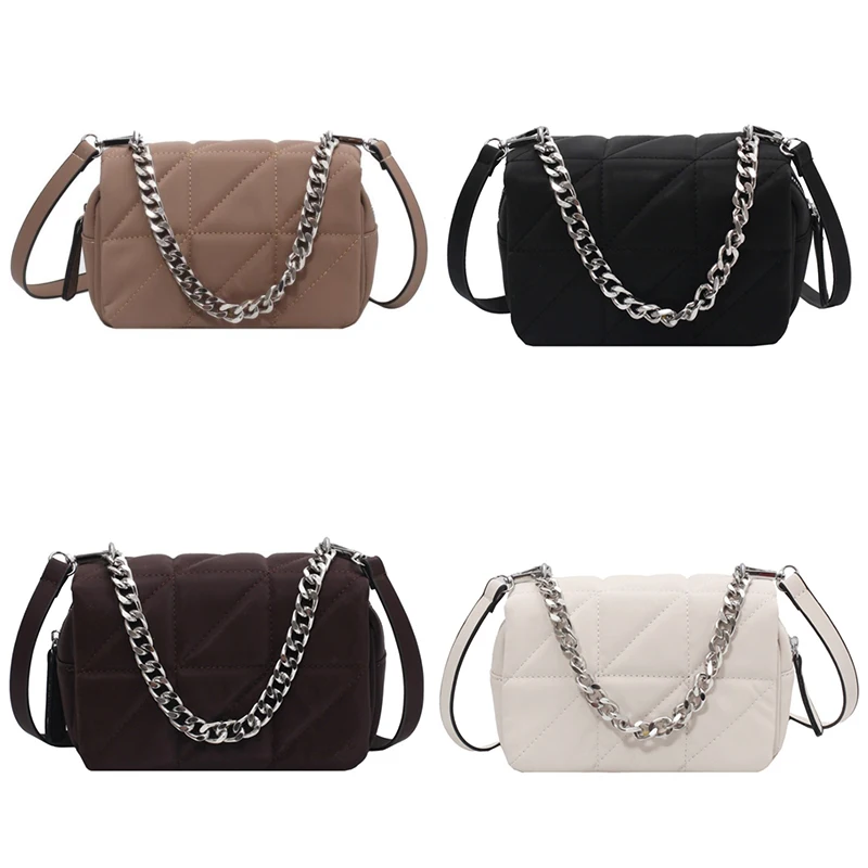 Дизайнерские новые модные сумки через плечо из ткани Оксфорд на цепочке женские