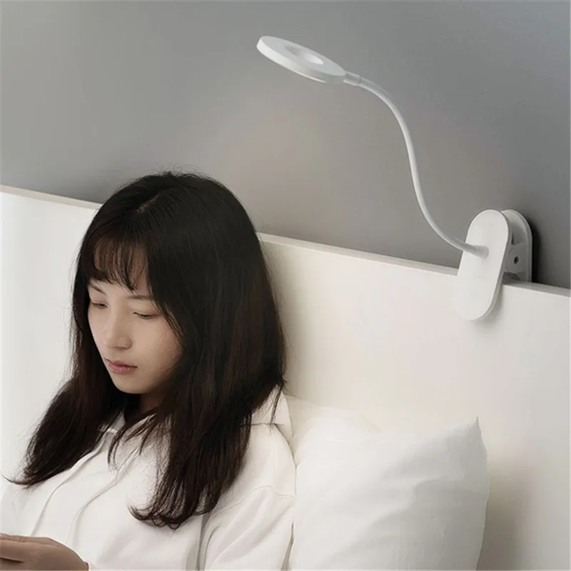 Yeelight светодиодная USB зарядка клип тип настольная лампа Третий механизм