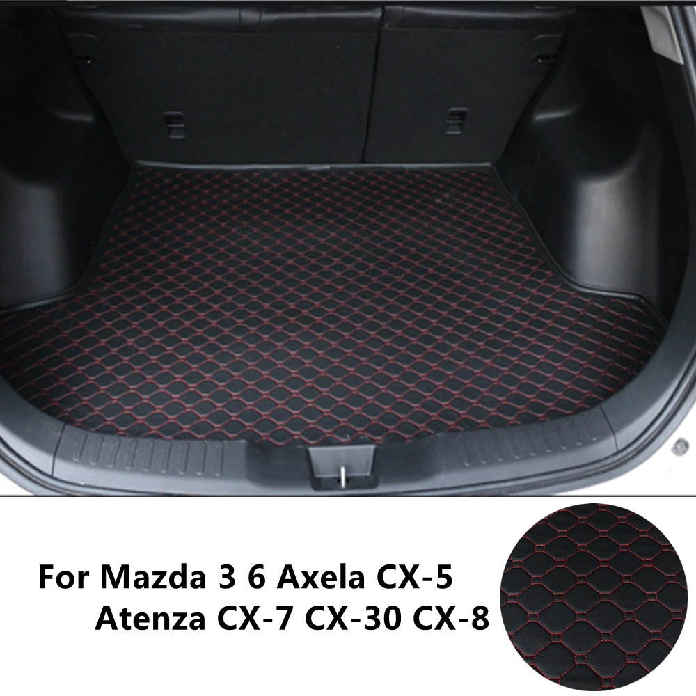 

Flat Side Cargo Liner For Mazda 3 Axela CX-7 Atenza CX-3 CX-5 mazda6 CX-8 CX-30 Special Car Trunk Mats Waterproof Boot Carpets