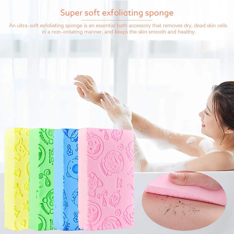 

Magic Bath Sponge Exfoliating/Dead Skin Super Soft Shower Sponge Brush Full Body Massage Cleaning Bath Tool Bathroom For Kids