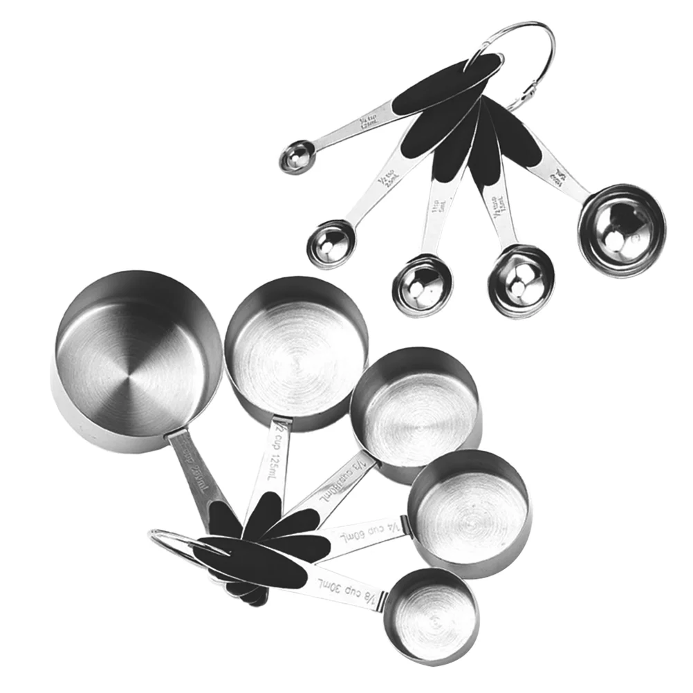 

1 Set Stainless Steel Tablespoon Measuring Spoons Flour Cups Measuring Tool