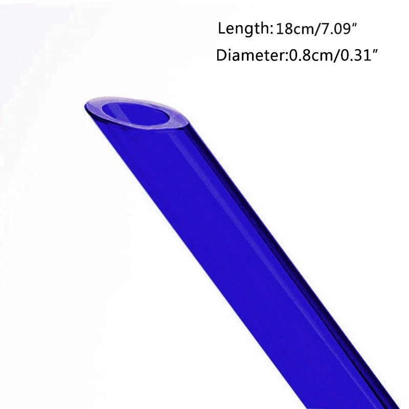 Sale-Glass Straw Drking Tubes Reusable Pointed Glass Staws Heat Resistant Store Bar Tea Party Accessories for Milk | Дом и сад