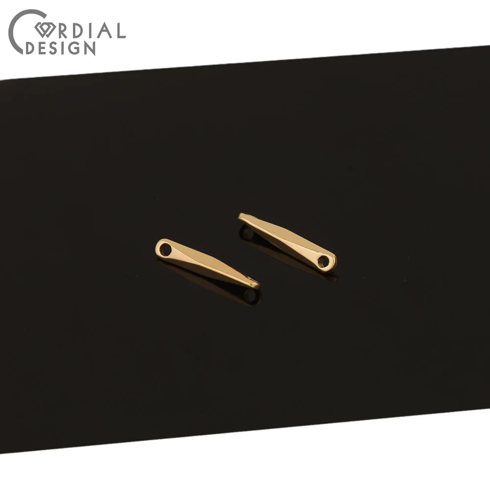 

Cordial Design 100Pcs 3*15MM Jewelry Accessories/Hand Made/Connectors/Genuine Gold Plating/DIY/Jewelry Findings & Components