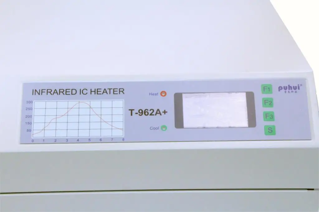 PUHUI T-962A Infrared Solder Led Free Reflow Oven Windowed Drawer IC Heater 300x320mm T962A enlarge