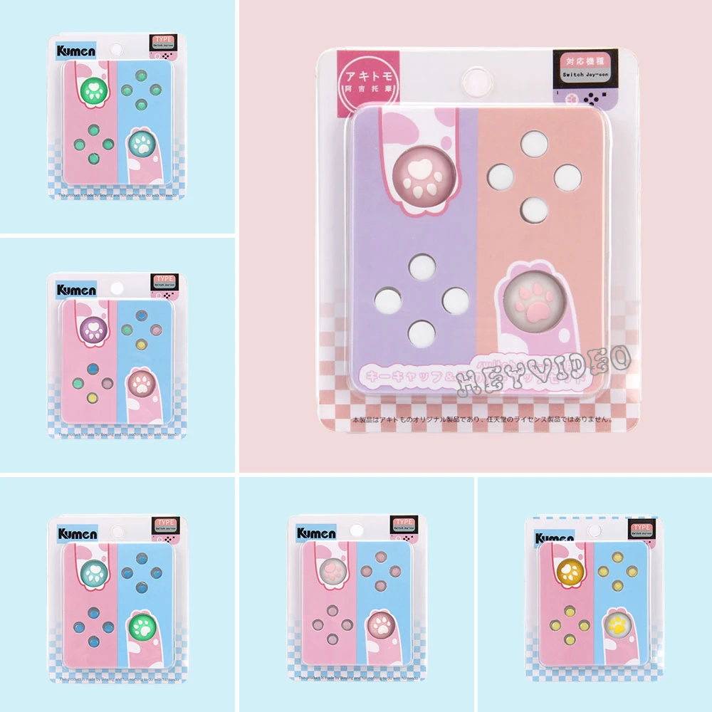 

ABXY Crystal Joystick Button Thumb Stick Grip Cap for Switch Oled Joycons DIY Button Cover for Nintendo Switch Controller