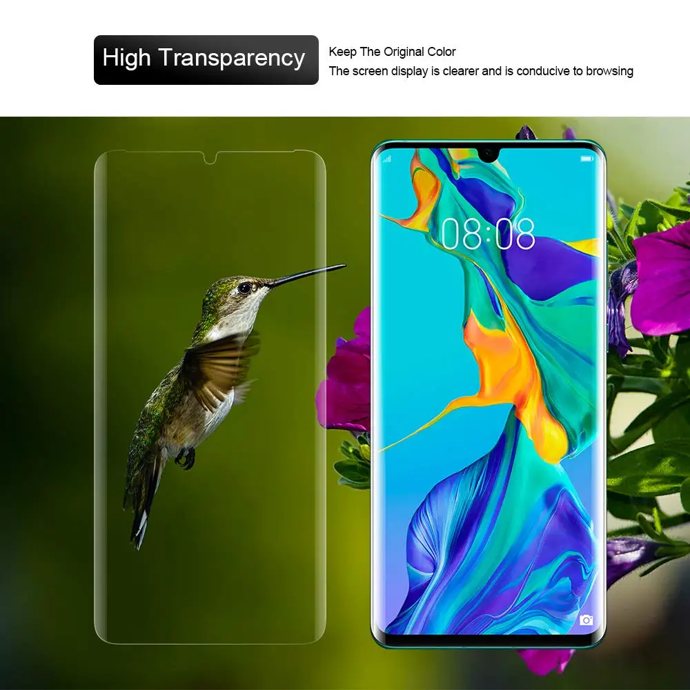 Защита для экрана от ультрафиолета huawei mate 30 20 Pro закаленное стекло полное