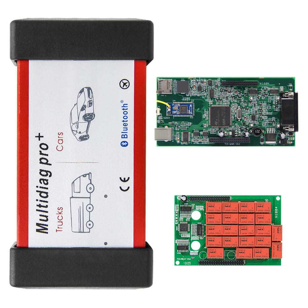 Диагностический сканер Multidiag pro + автомобильный диагностический кабель с USB 2016.R1