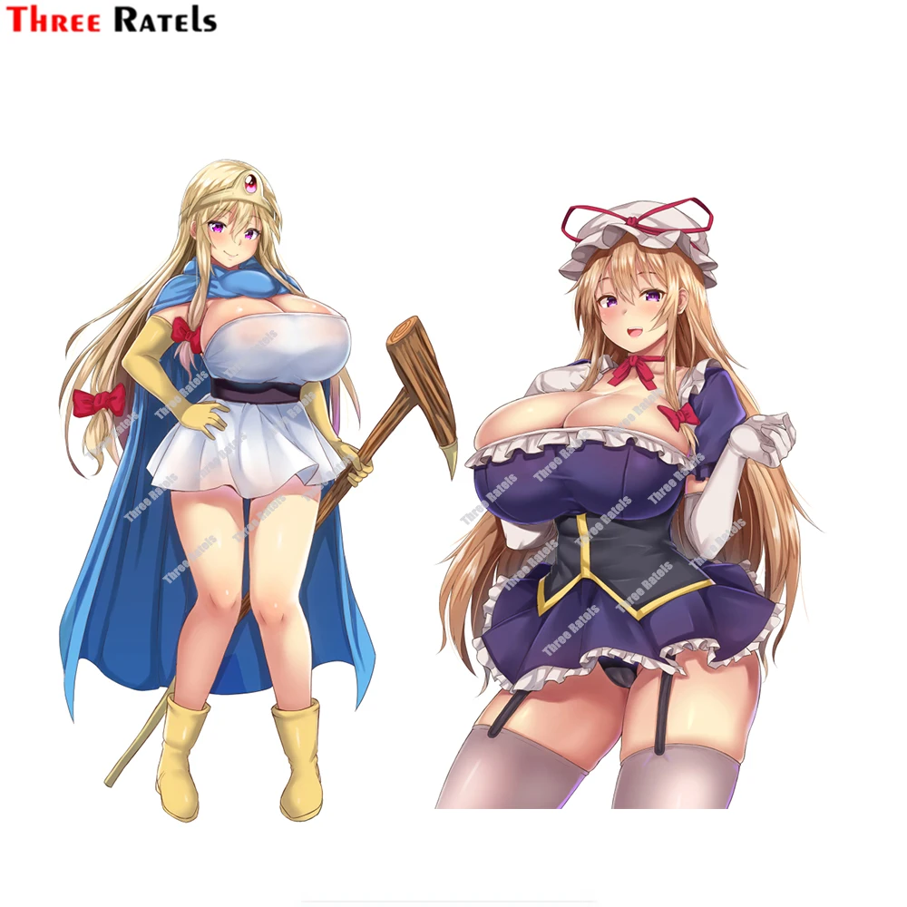 

Наклейки Three Ratels D989 Юкари Якумо Touhou для автомобильного переднего стекла автомобильные аксессуары виниловый материал водонепроницаемый Защищенный