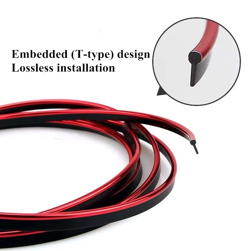 5 м универсальные накладки для интерьера автомобиля линии полосы отделка края