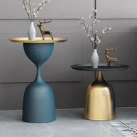 Nordic Creative Side Table Simple Modern Living Room Sofa Small Coffee Table Side Cabinet Round Iron Corner Small Round Table