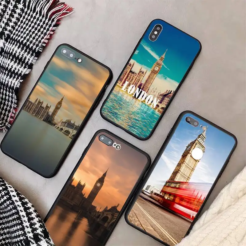 

London Travel Phone Case for Samsung S6 S7 S8 S9 S10 S10E S20 S21 S30 edge plus lite ULTRA 5G Fundas cover