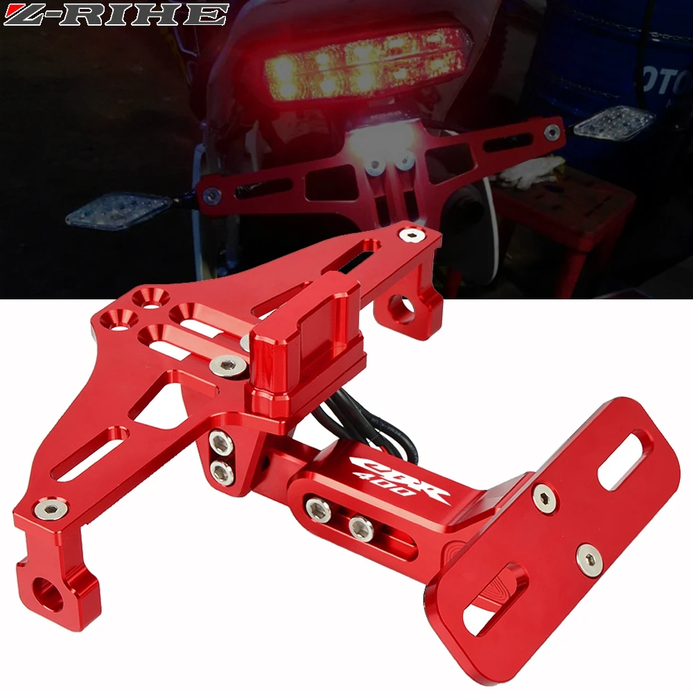 

Motorcycle Fender Eliminator Adjustable License Plate Holder Bracket LED For Honda CBR400/NC23/NC29 CBR 400 1985 1986-1995 1994