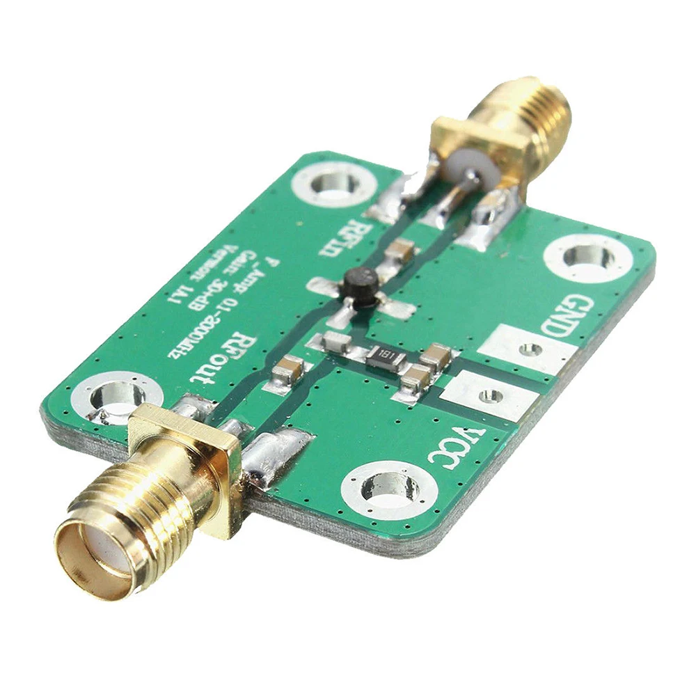

1PC 0.1-2000MHz RF wideband amplifier gain 30dB low-noise amplifier LNA Board Modules 25X52mm Board