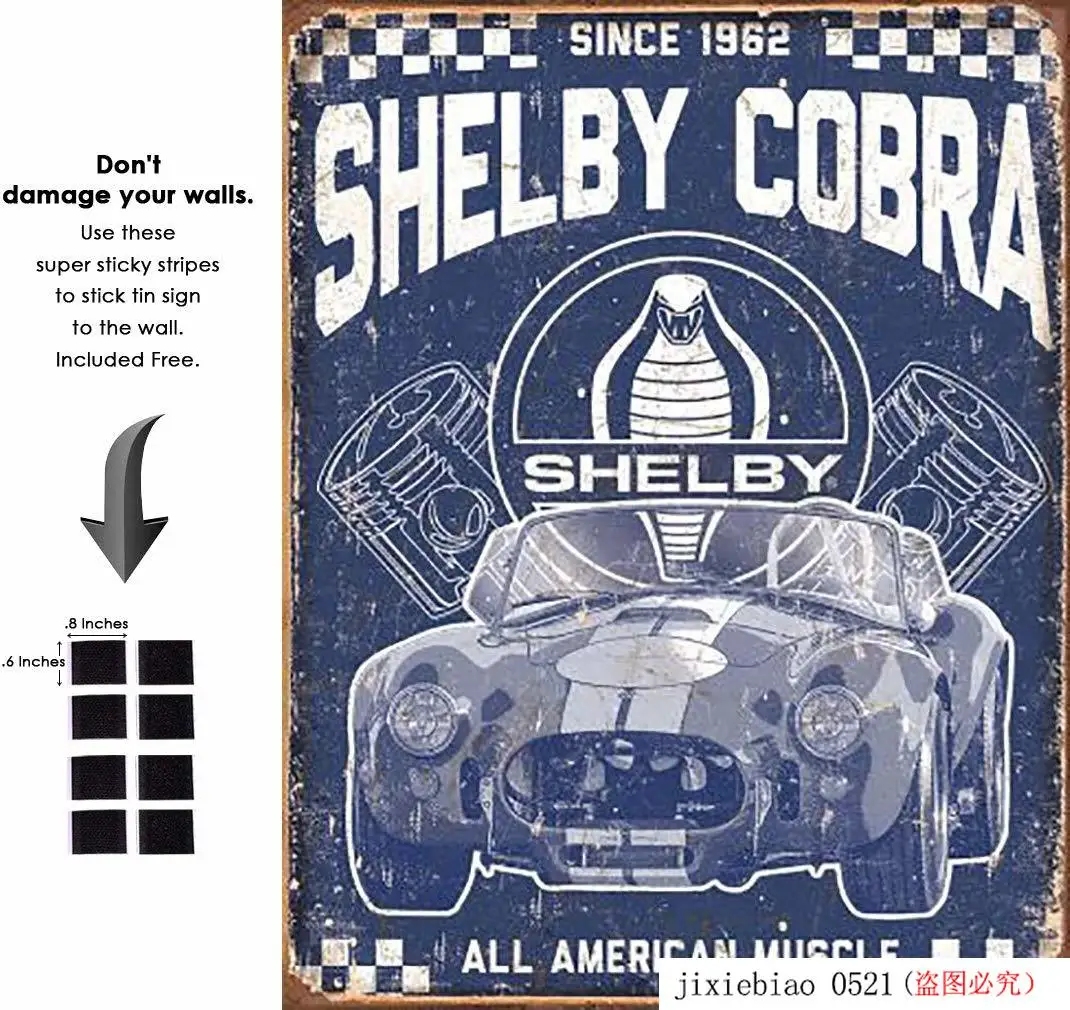 Shop72 отвлеченный жестяной знак Shelby американский металлический в виде мышц с