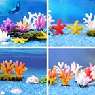 Красочные полимерные коралловые рыбки, украшение для аквариума, искусственный Коралл, полимерные украшения Lanscaping, рифовый камень