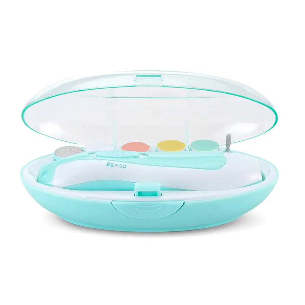 

Baby Electric Nail Grinder Child Manicure Multi-function Led Lamp Abs Safe Baby Nail Clipper Manicure Tools