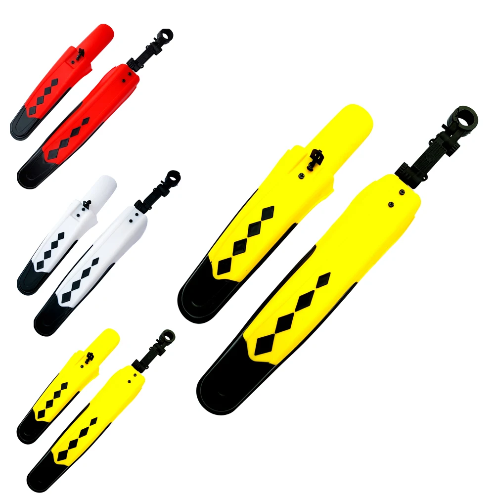 

Mountain Bike Fender Road Bi-color Riding Supplies Light Weight and Easy to Assemble Suitable for 20 "-26" Wheels