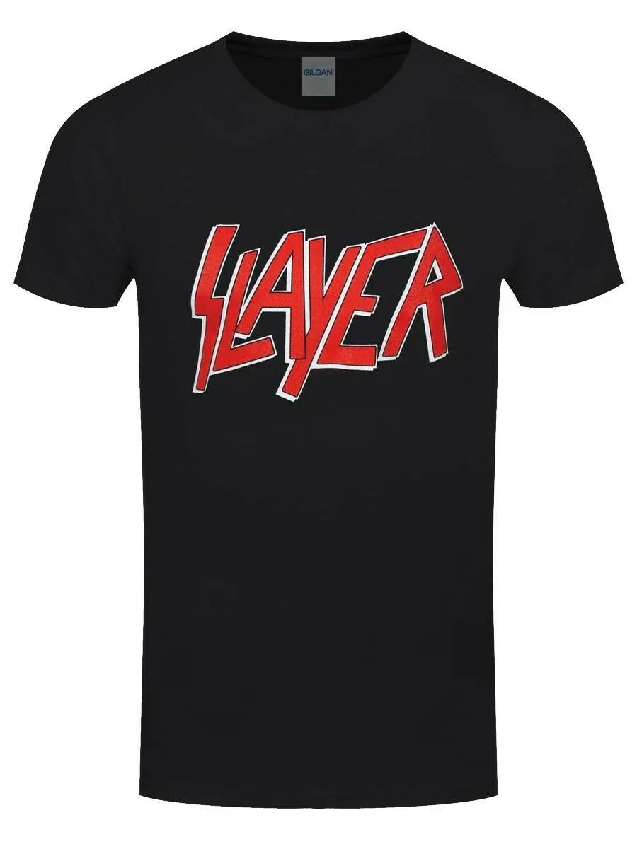 

Slayer T-Shirt Classic Logo Men's Black Round Neck Clothes