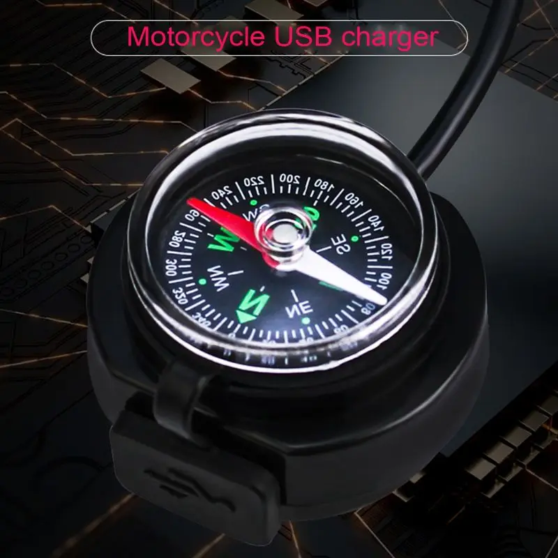12 В 24 мотоциклетный руль водонепроницаемое Зарядное устройство USB адаптер