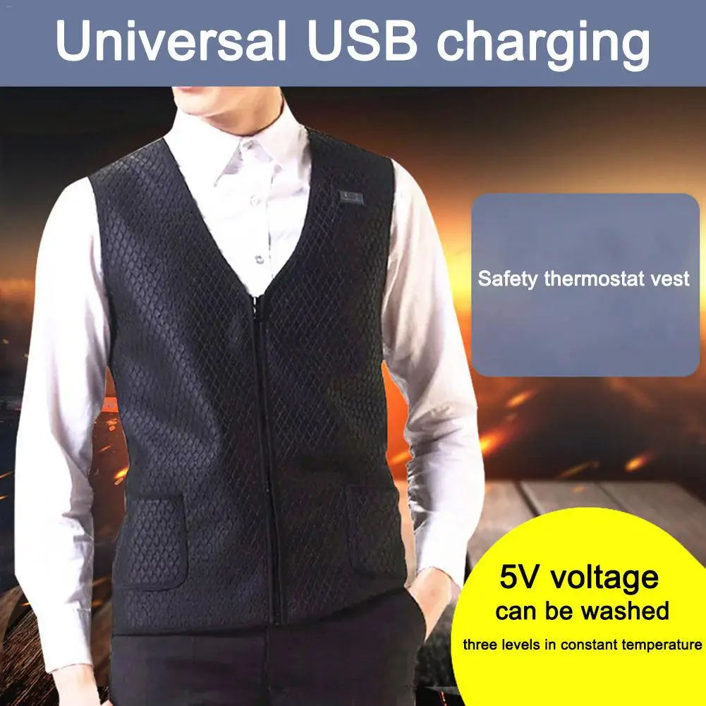 Новый охотничий жилет с Usb-подогревом куртка подогревом зимняя одежда мужской