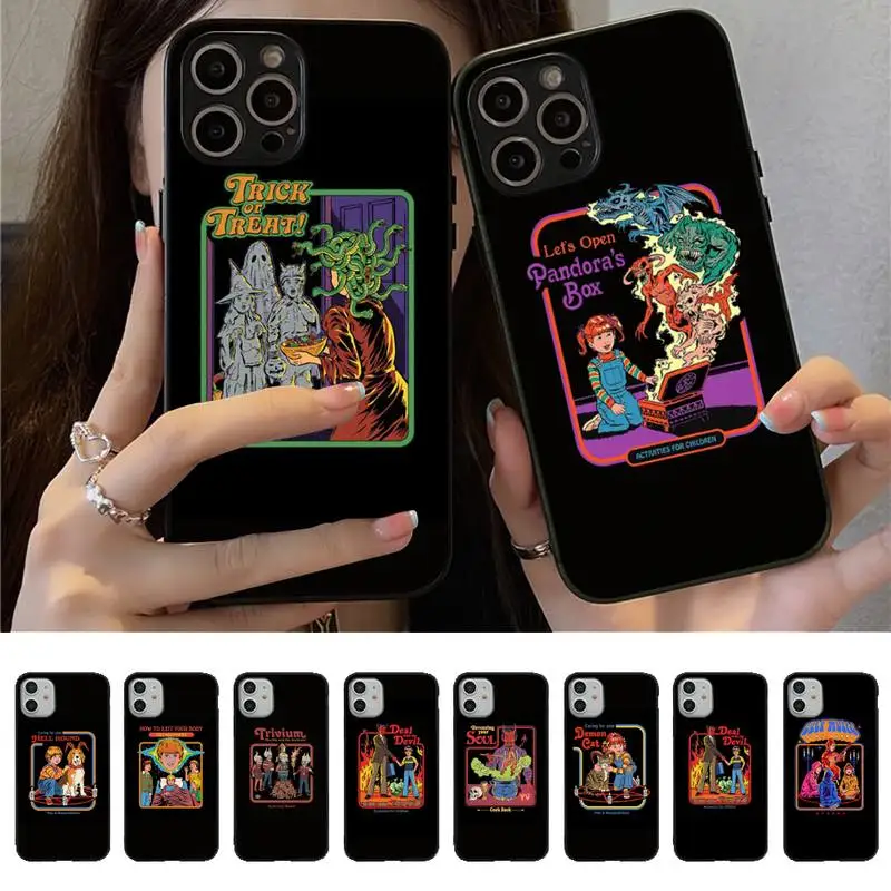 Забавный Графический чехол для телефона Хэллоуин Let's Summon Demon iPhone 13 11 8 7 6 6S Plus X XS
