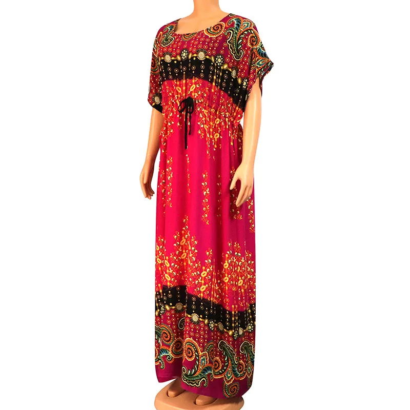 Новинка 2020 Африканское платье Dashikiage для женщин 100% хлопок цветочный принт