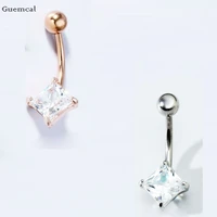 guemcal 1pcs hot selling creative stainless steel threaded ball belly button piercing jewelry