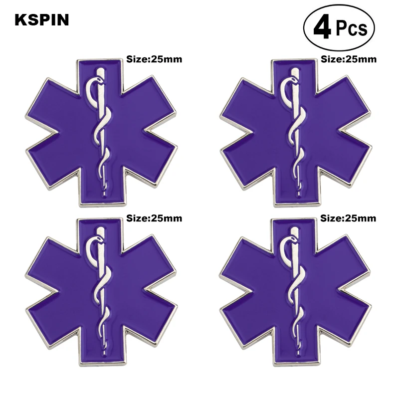 

Purple Nursing Amusing Badge Pin Lapel Pin Badge Brooch Icons 4pcs