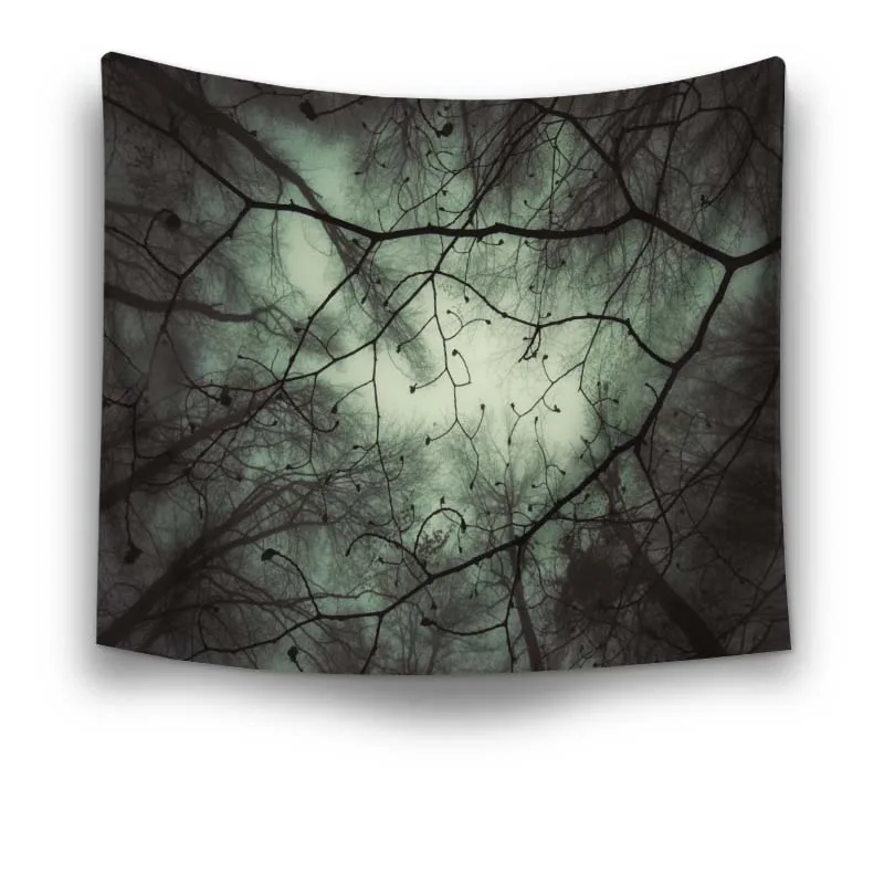 Forest tapestry rectangle wall hanging Sunshine beach towel Yoga mat picnic Polyester printed Colorful tapiz | Дом и сад