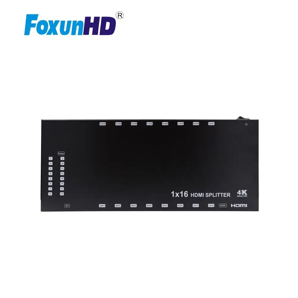 Foxun 16 портовый HDMI сплиттер SP16 Поддержка порта 12 битный глубокий Full HD/3D видео 4kX2k @ 30