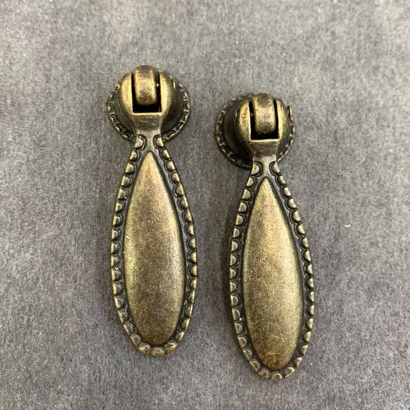 Классическая Бронзовая Подвеска для шкафа в стиле ретро ручки выдвижных ящиков