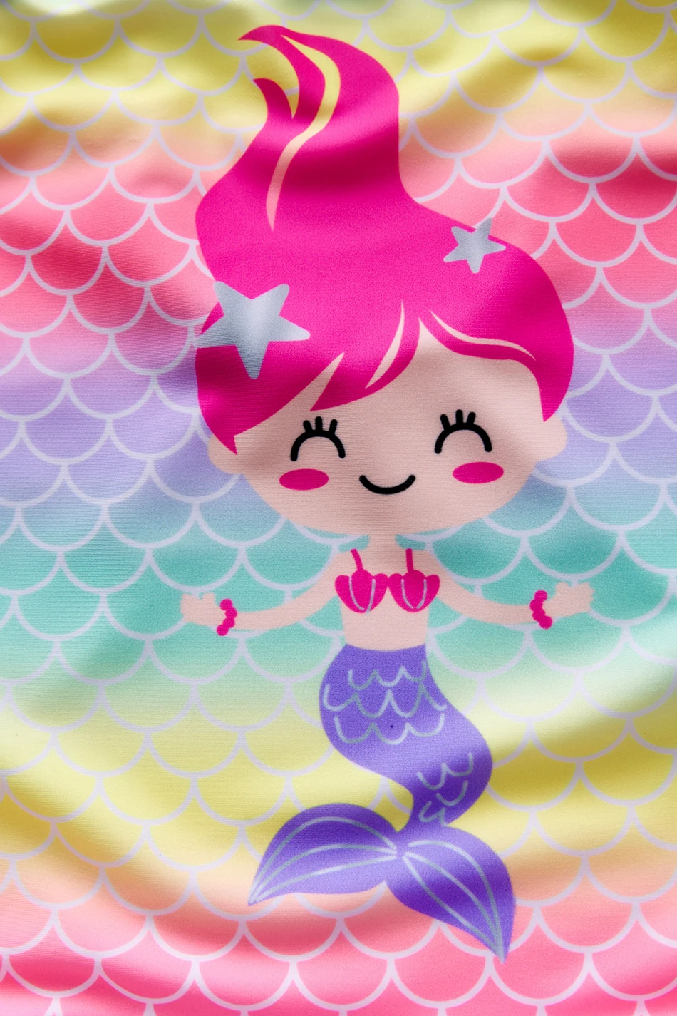 Купальник-Русалка для девочек слитный Радужный купальник-Русалка пляжный бикини