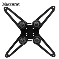 maccurat aluminium alloy black 1501503mm hotbed y axis carriage support plate with pulley for 2020 aluminum profile and guide