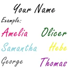 Самоклеящиеся виниловые наклейки на заказ, персонализированные буквы с именем