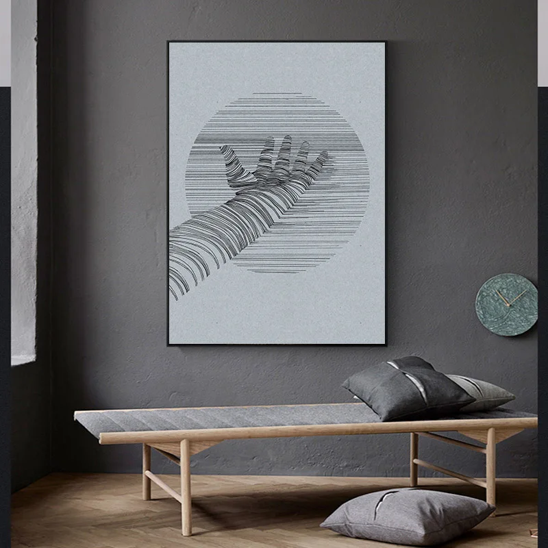 Современная абстрактная картина с солнцем минималистичное художественное