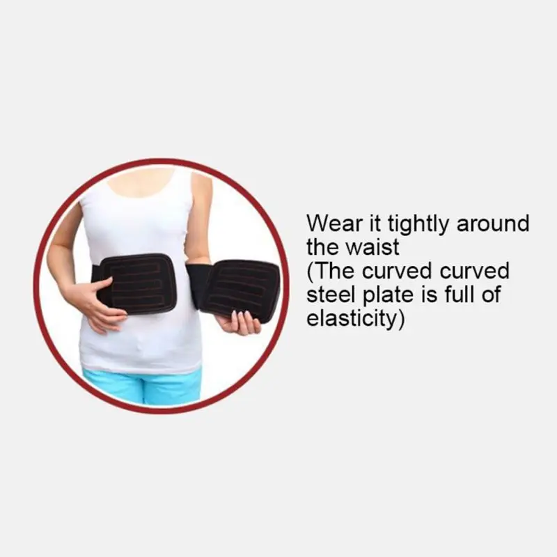 

Winter Waist Support With Steel Plate Back Waist Support Belt Lumbar Care Brace Massage Band Adjustable Self-heating