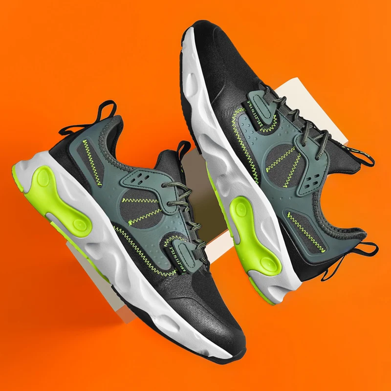 

Кроссовки мужские кожаные сетчатые, 2020