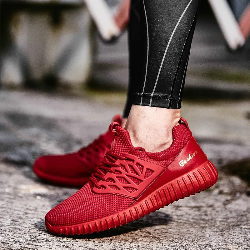 HUMTTO мужские кроссовки из лайкры и ткани для бега удобные прогулочные беговые