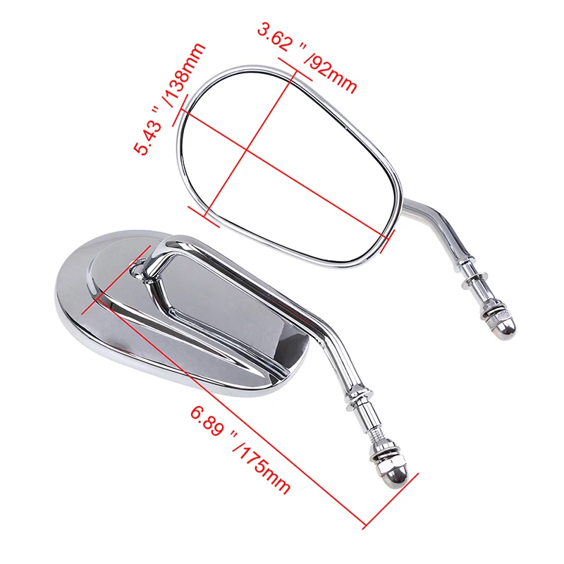Мотоциклетные зеркала заднего вида аксессуары для скутера боковые Harley Davidson XL