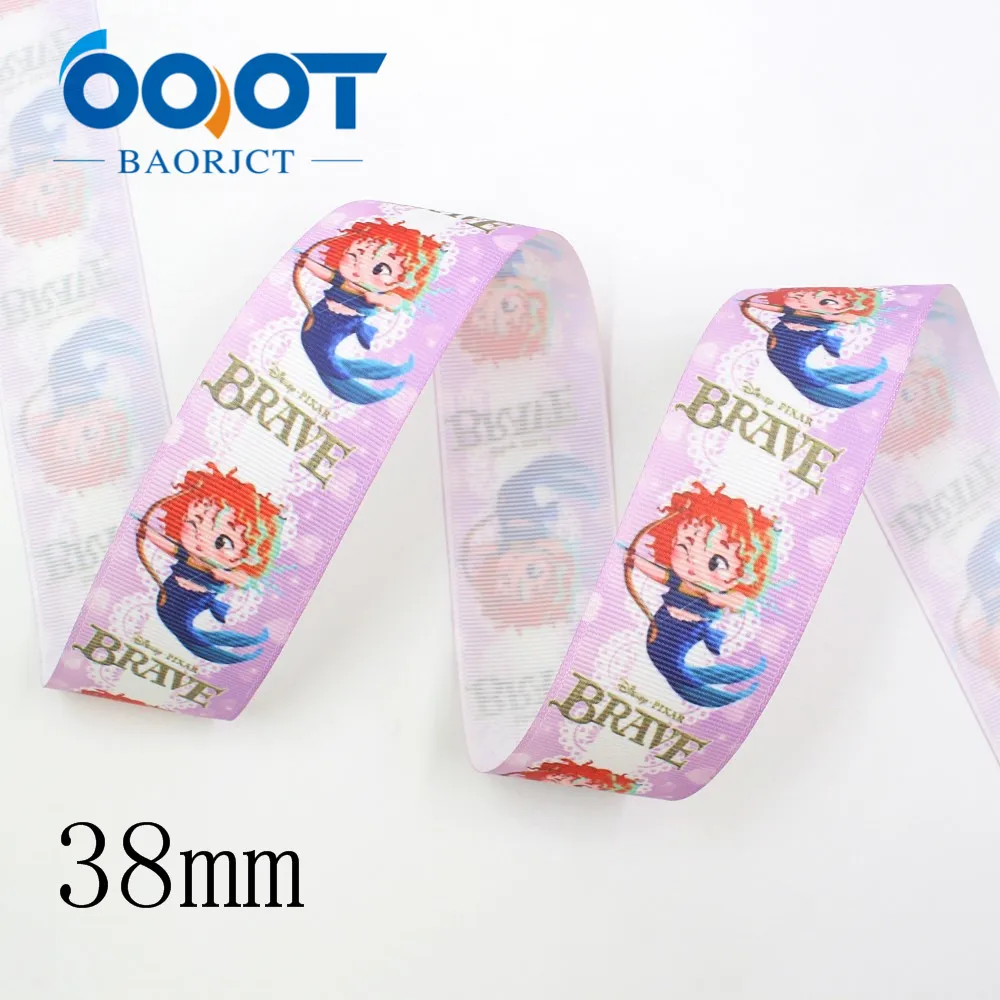 OOOT BAORJCT I-19809-1839 38 мм 10 ярдов мультфильм термотрансферные печатные корсажные ленты