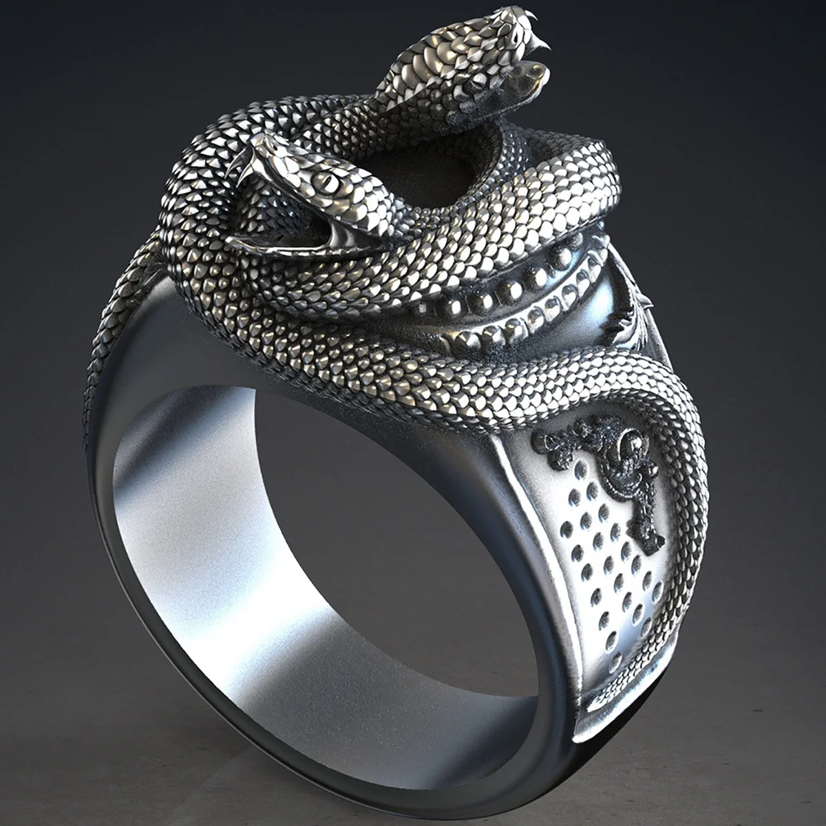 

Business Men's Snake Ring Aggressive Snake Ring Men's Punk Jewelry