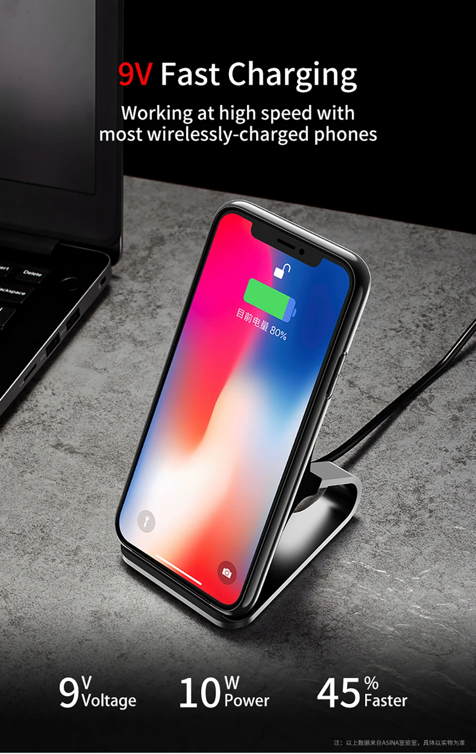 10 Вт Qi Беспроводное зарядное устройство для iPhone Xs Max Xr X для samsung S10 S9 интеллектуальное инфракрасное Быстрое беспроводное зарядное устройство Автомобильный держатель для телефона