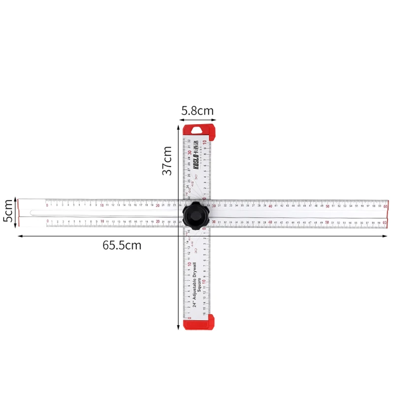 

New Arrive 60CM 90CM High Precision Angle Ruler T-type Ruler Measuring Tool Woodworking Scribe Drawing Marking Gauge Crossed-Cut