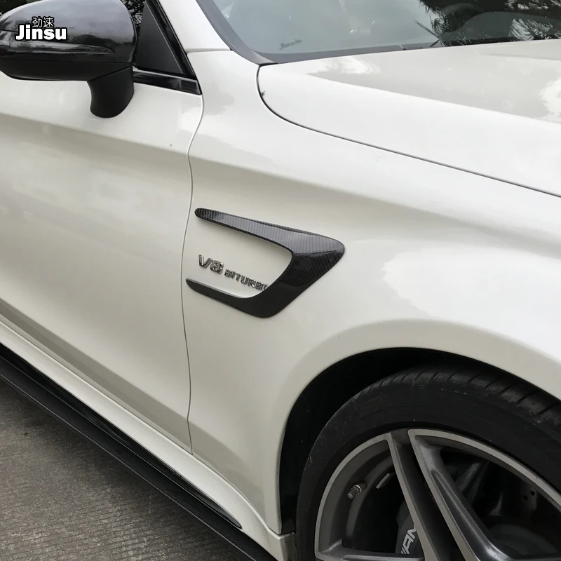 Передние крылья декоративная отделка боковые скобы углеродное волокно для Mercedes