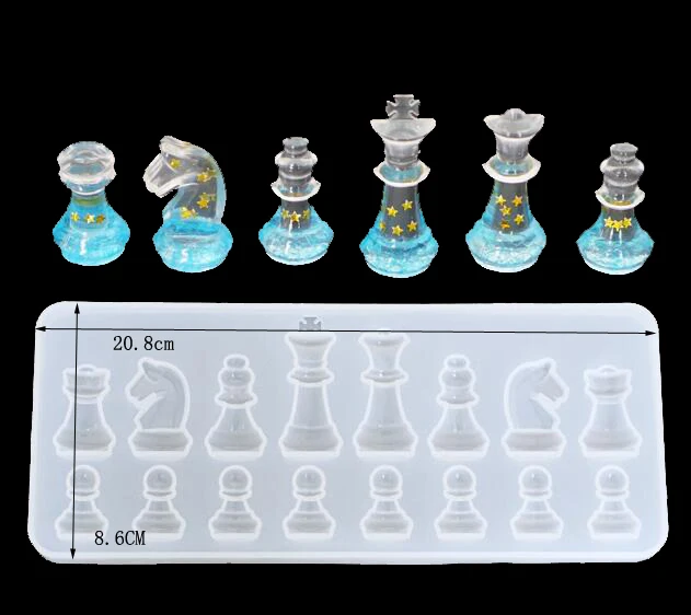 Международная Шахматная шахматная доска силиконовая форма Кристалл эпоксидная