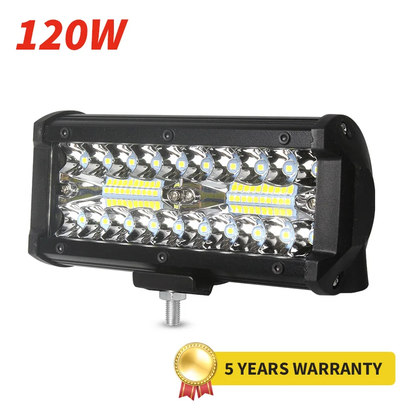 

Автомобильный светодиодный рабочий светильник 12V 24V Универсальный прожекторы прожектор Точечный светильник 120 Вт 3030 SMD супер яркий для груз...