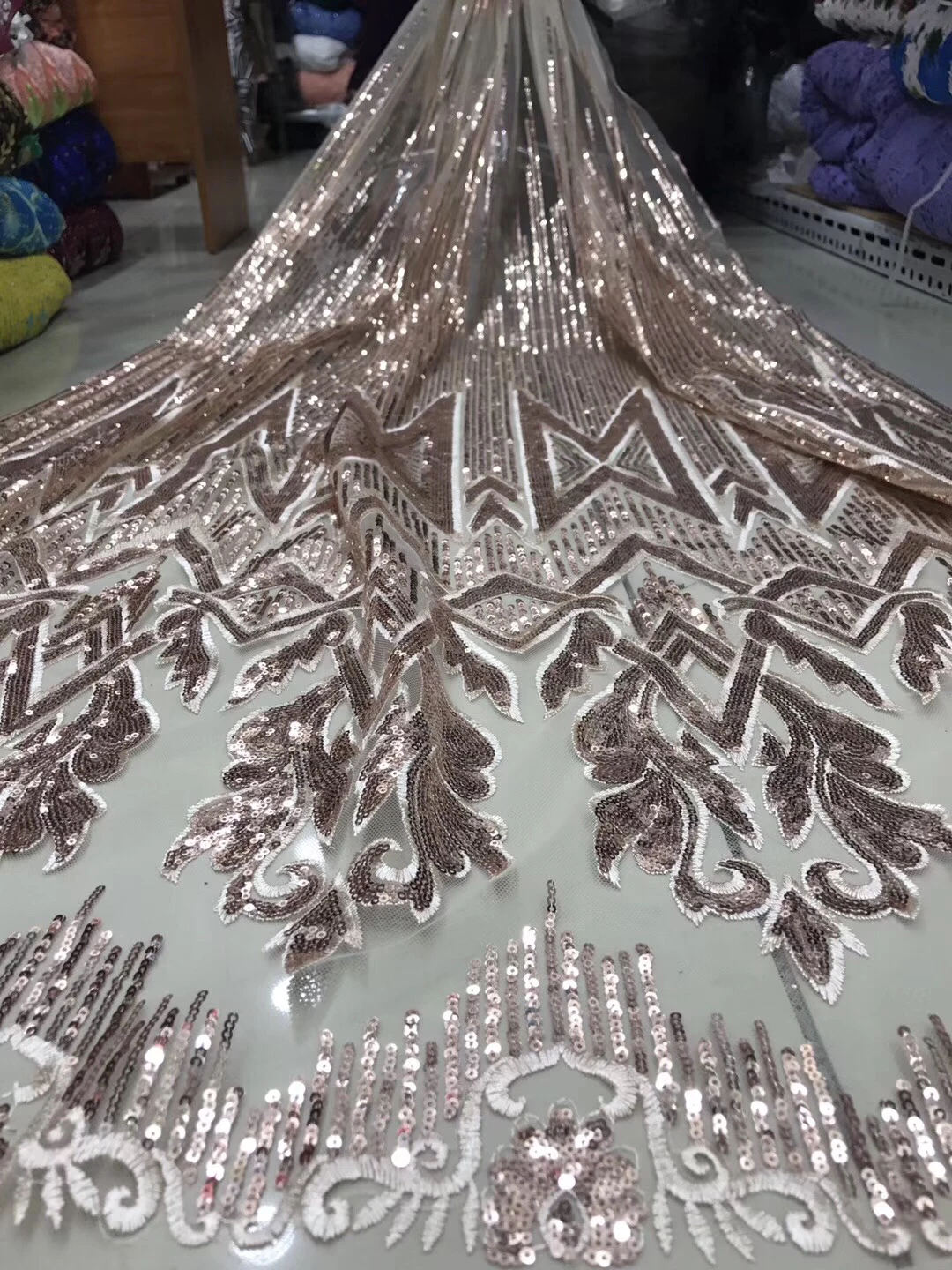 Африканская сухая кружевная ткань 2019 высокое качество кружева нигерийский