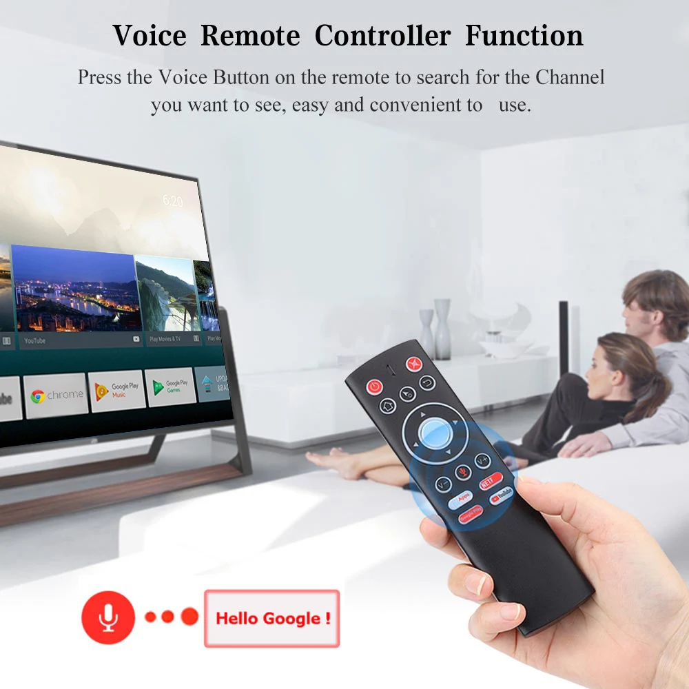 voice control remote air mouse 2 4g wireless control mic gyros ir learning for android tv box google youtube pk g10 g20s free global shipping