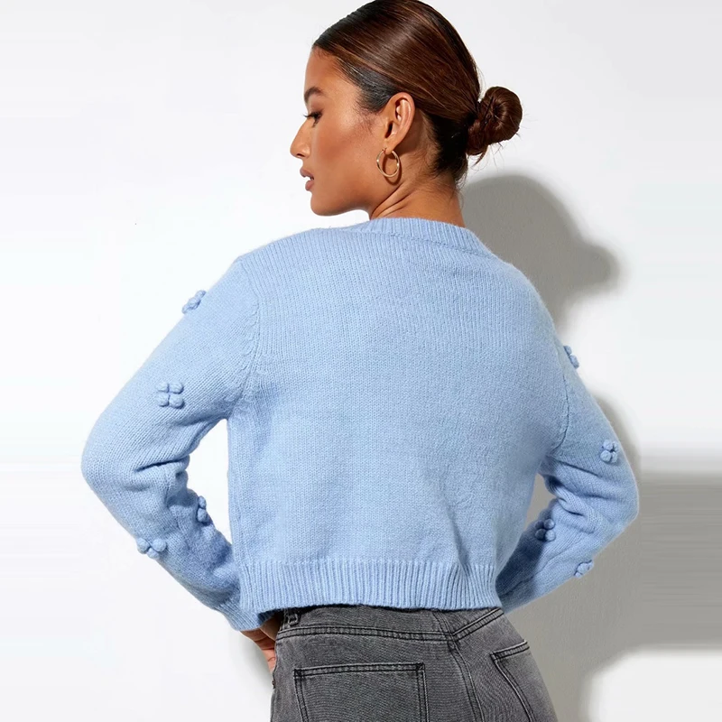 

Floral Sweater Cardigan Women Casual O Neck Long Sleeve Top And Slim Short Tank 2 Pieces Knitted Set Sweet Solid Clothes Autumn