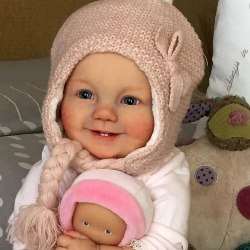 

FEELWIND Bebe Dolls Lol Emilia 20Inch As in Picture Cloth Reborn Baby Painted Body Christmas Gift Alive Toy for Children Cute